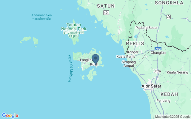 Kaart met locatie Pulau Payar Marine Park